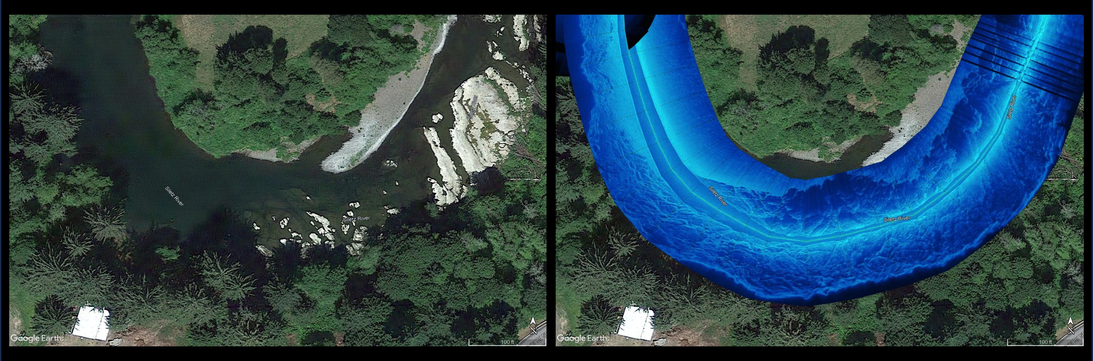 Siletz river sonar image